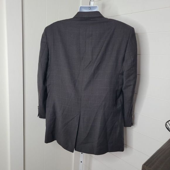 Jos. A. Bank 2 Button Pant Brown Suit ~ Sz 44L Blazer ~ 40W 28.5L Pleated Pants - Picture 4 of 11